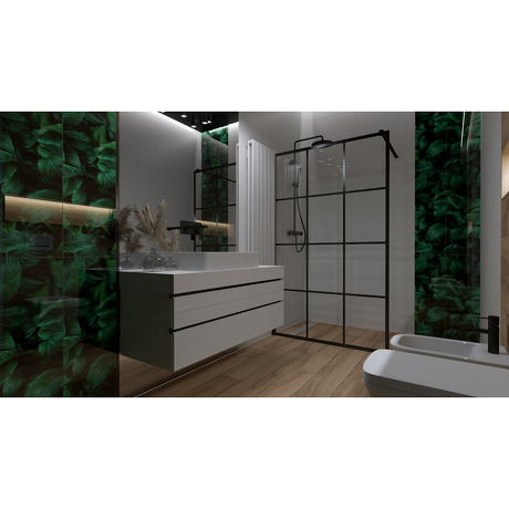 Płytka ścienna inserto Alfa-Cer szklana NEXT FICUS B GLASS green 29x89 gat. I